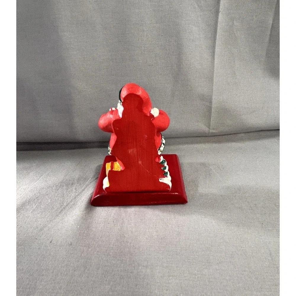 Vintage 1996 Potpourri Press Santa stocking hanger 4.5